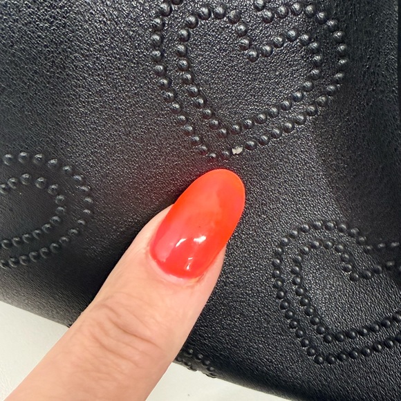 Betsey Johnson black quilted purse floral scarf bow 16x10 - Picture 8 of 13